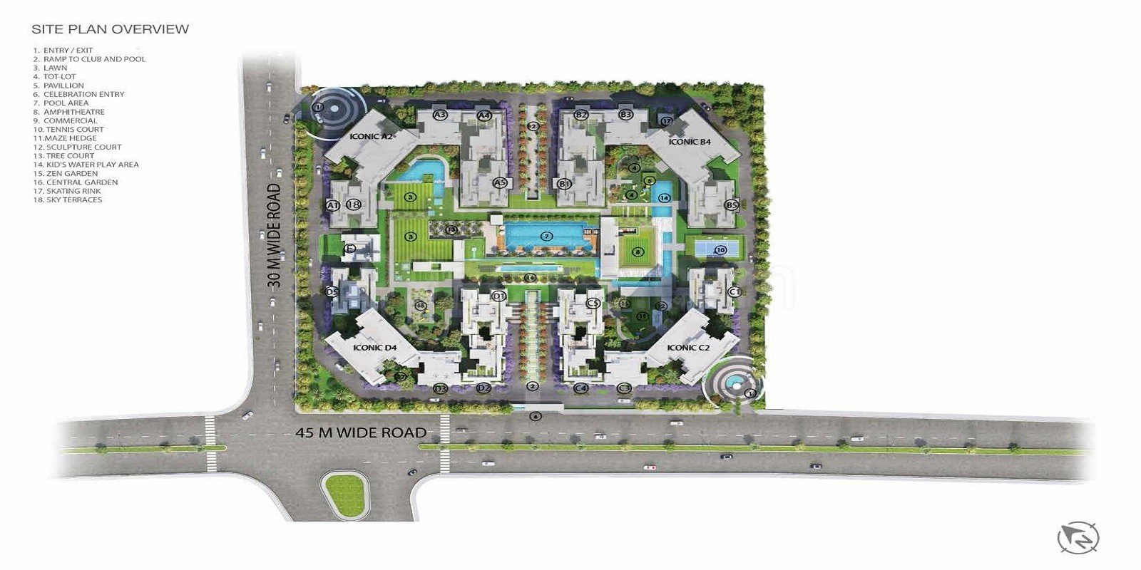Godrej Palm Retreat Resort-Style Living Layout
